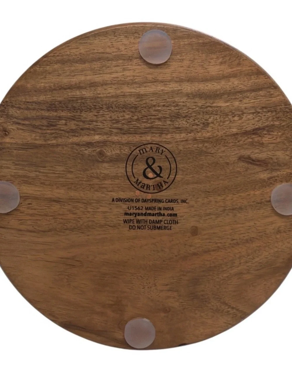 Mary & Martha by DaySpring- Acacia Wood Paper Towel Holder - God Bless This Mess